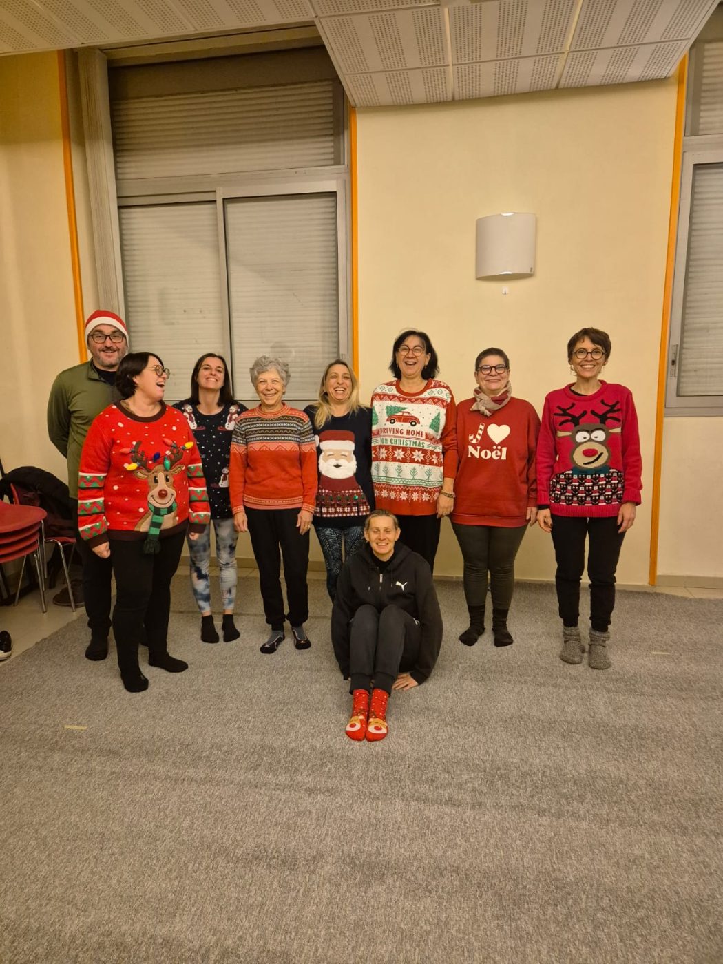 Concours de pull moche de Noël